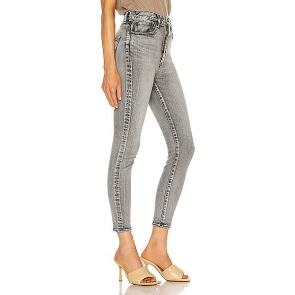 Moussy Vintage Carmel Rebirth Skinny Hi in Grey High Rise Size 29 - Picture 3 of 10